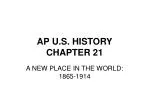 AP U.S. HISTORY CHAPTER 21 - slide 1