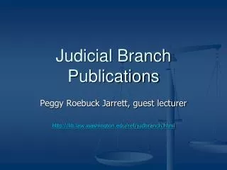 Judicial Branch Publications