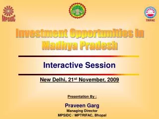 Investment Opportunities in Madhya Pradesh