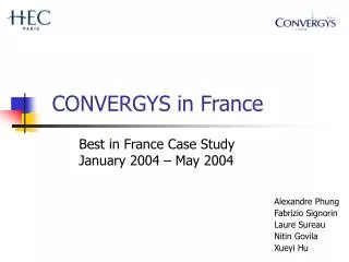 CONVERGYS in France