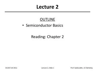 Lecture 2