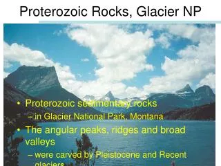 Proterozoic Rocks, Glacier NP