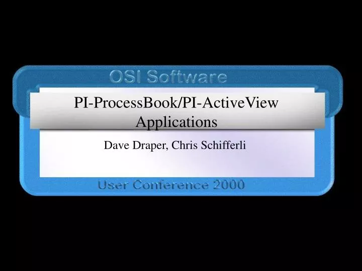 pi processbook pi activeview applications