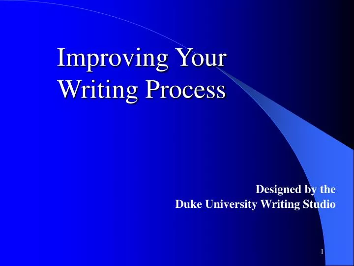 improving your writing process