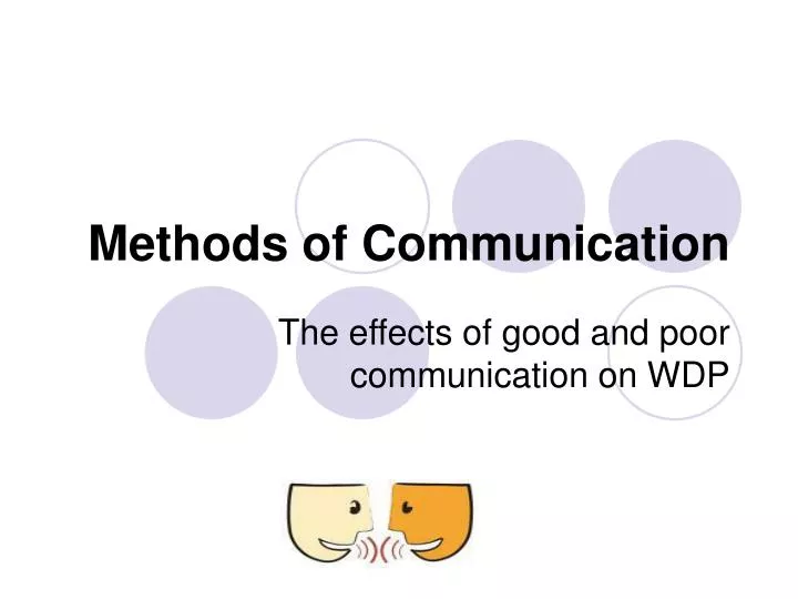 methods of communication