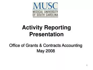 Activity Reporting Presentation