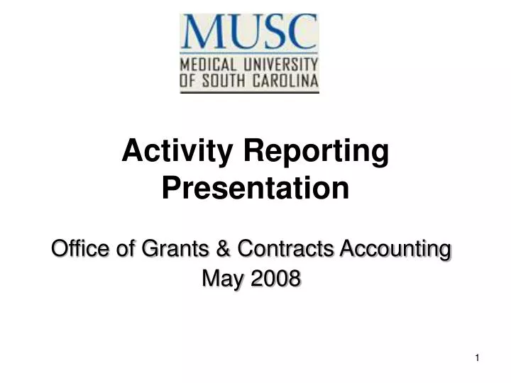 office of grants contracts accounting may 2008