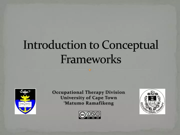 introduction to conceptual frameworks