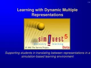 Learning with Dynamic Multiple Representations Supporting students in translating between representations in a simulatio