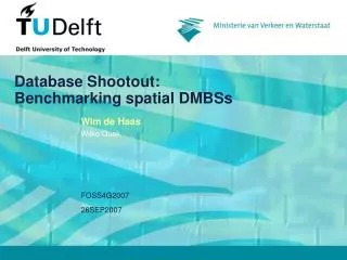 Database Shootout: Benchmarking spatial DMBSs