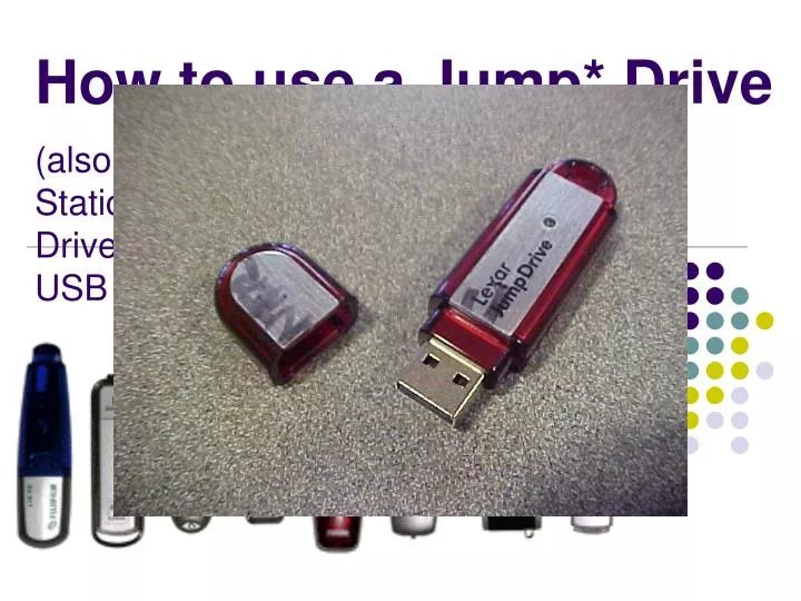 how to use a jump drive