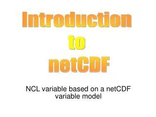 NCL variable based on a netCDF variable model