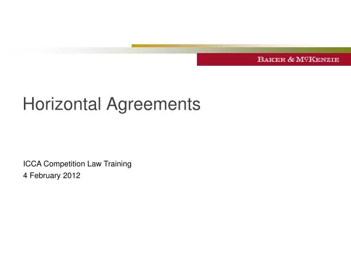 horizontal agreements