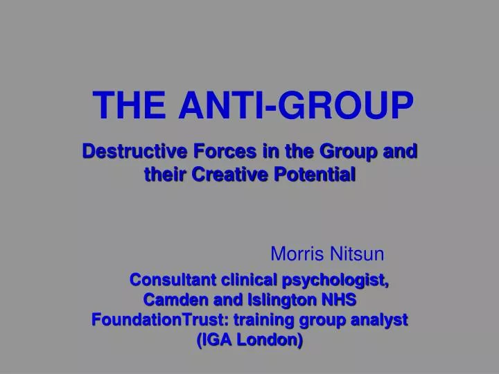 the anti group
