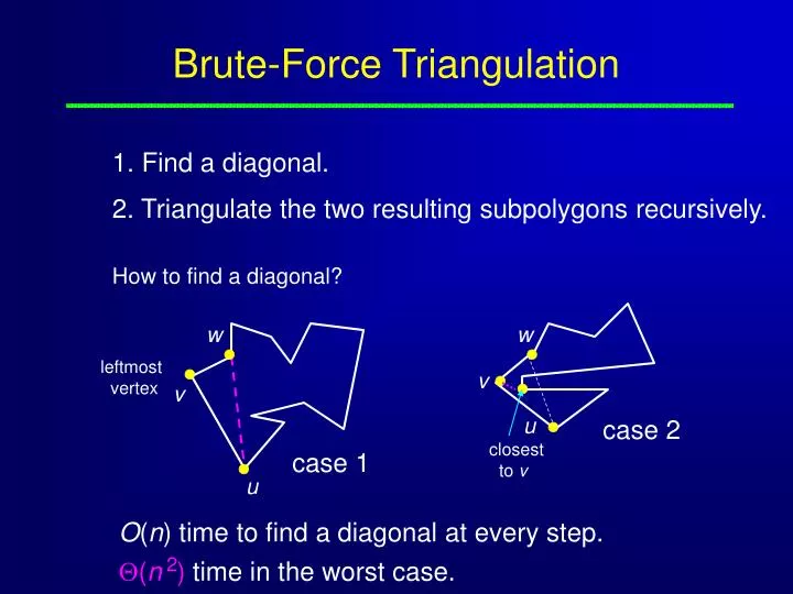 brute force triangulation