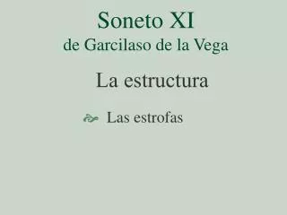 Soneto XI de Garcilaso de la Vega