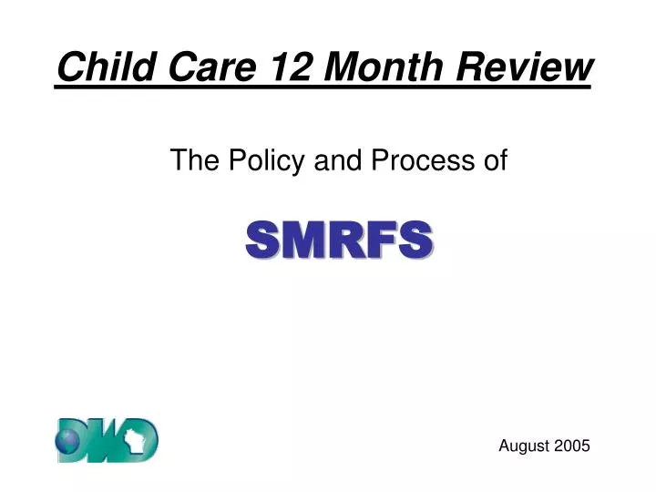 child care 12 month review
