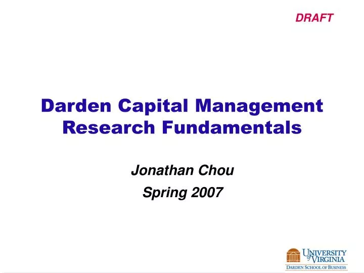 darden capital management research fundamentals