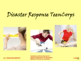 Disaster Response TeenCorps