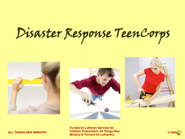 disaster response teencorps