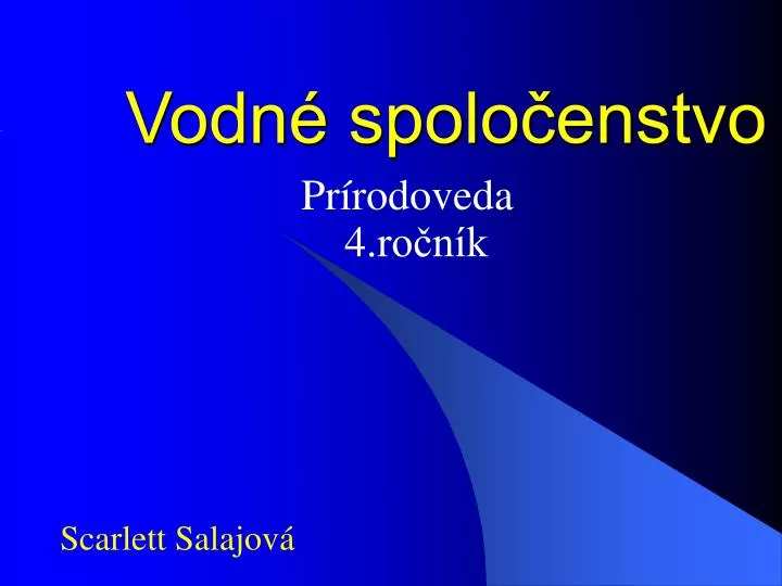 vodn spolo enstvo