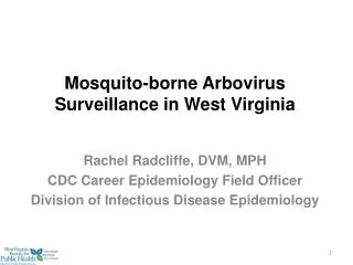 Mosquito-borne Arbovirus Surveillance in West Virginia