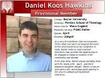 Daniel Koos Hawkins - slide 1