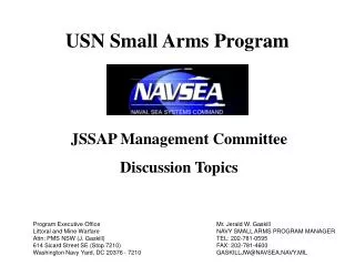 JSSAP Management Committee Discussion Topics