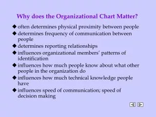Why does the Organizational Chart Matter?