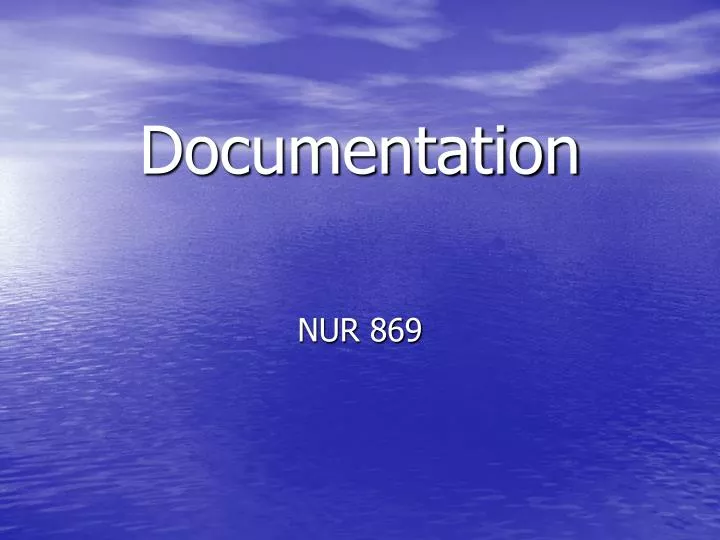 documentation