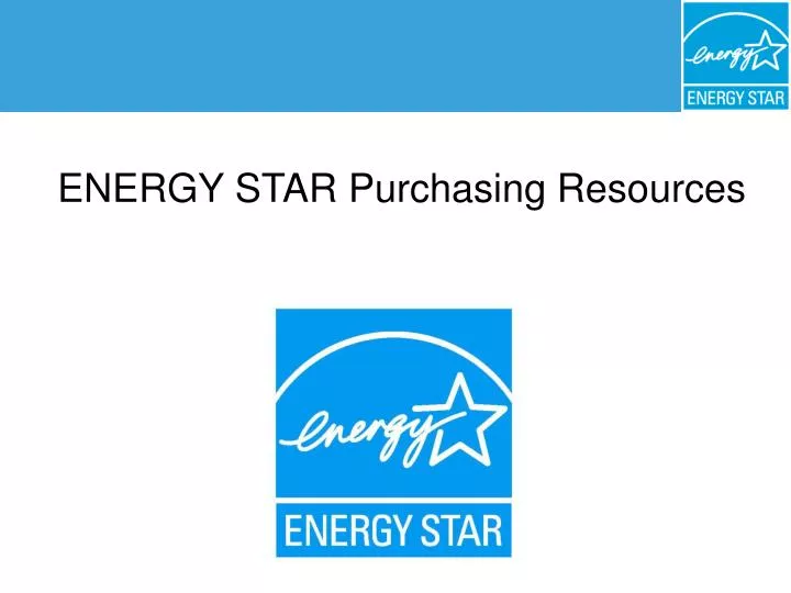 energy star purchasing and procurement
