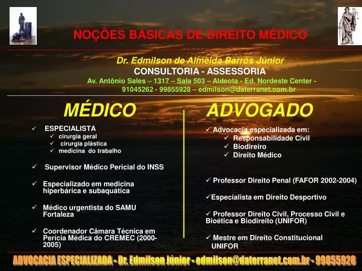 PPT - NOÇÕES BÁSICAS DE DIREITO MÉDICO PowerPoint Presentation, Free ...