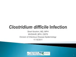 Clostridium difficile Infection