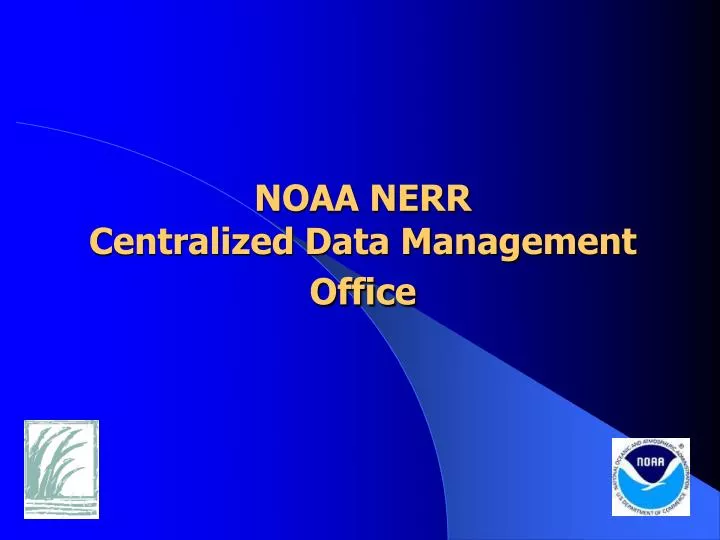 noaa nerr centralized data management office