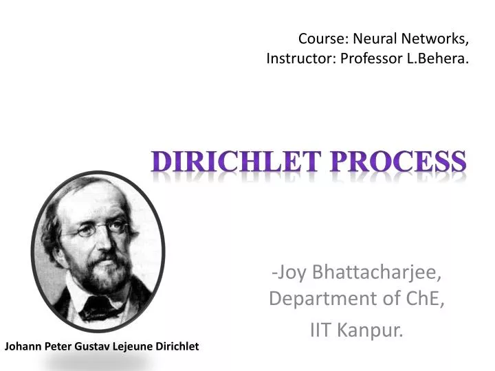 course neural networks instructor professor l behera