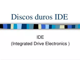 Discos duros IDE