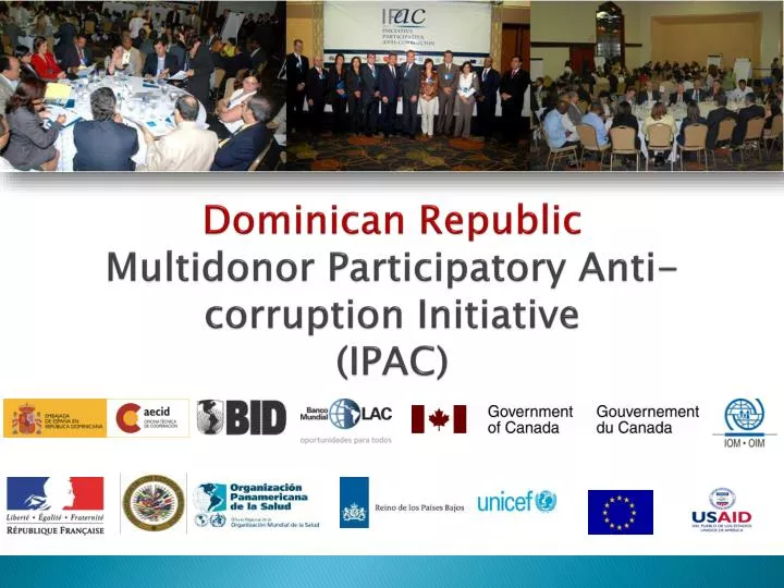 dominican republic multidonor participatory anti corruption initiative ipac