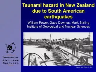 Tsunami hazard in New Zealand due to South American earthquakes
