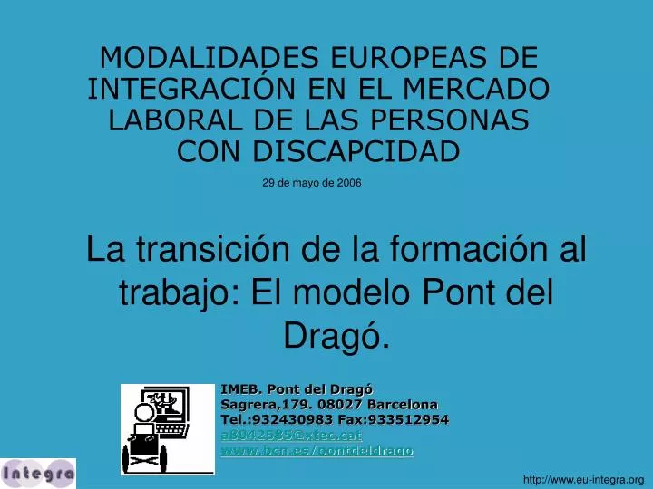 la transici n de la formaci n al trabajo el modelo pont del drag