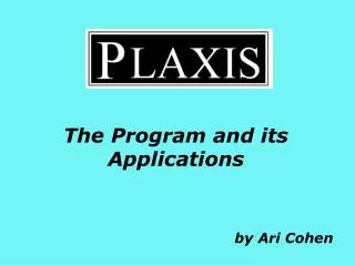 The Program and its Applications