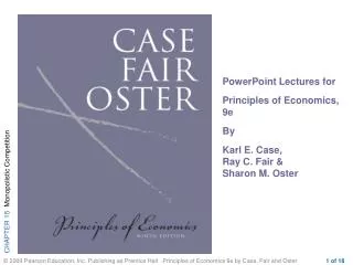 PowerPoint Lectures for Principles of Economics, 9e By Karl E. Case, Ray C. Fair &amp; Sharon M. Oster