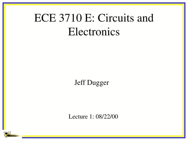 ece 3710 e circuits and electronics