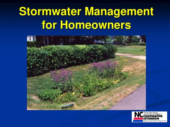 stormwater management for homeowners