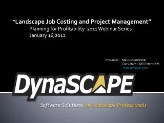 Software Solutions for Landscape Professionals