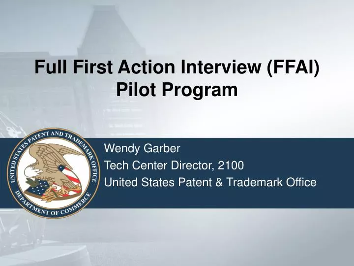 full first action interview ffai pilot program