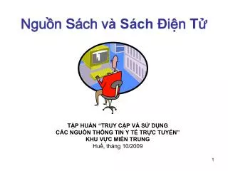 Nguồn S ách v à Sách Đ iện T ử