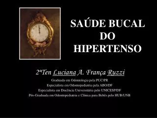 SAÚDE BUCAL DO HIPERTENSO