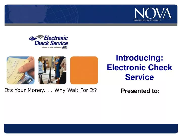 introducing electronic check service