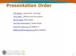 Presentation Order - slide 1