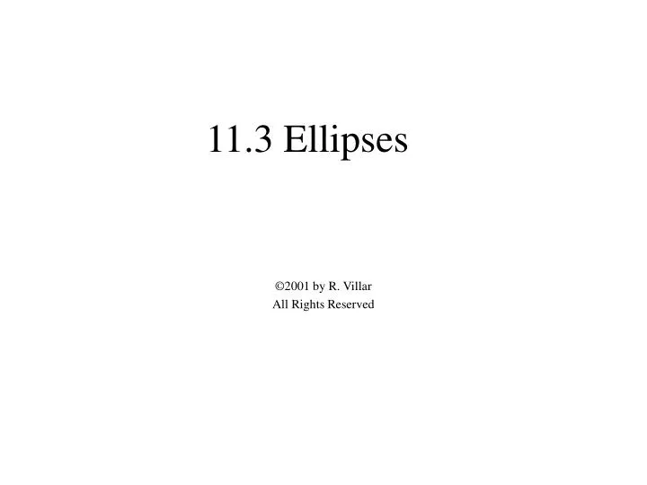 11 3 ellipses